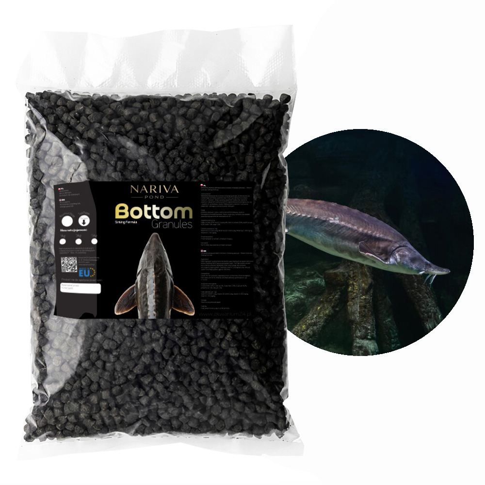 Nariva Bottom Granules S 1kg - Pokarm dla jesiotrów / ryb dennych do oczka.jpg